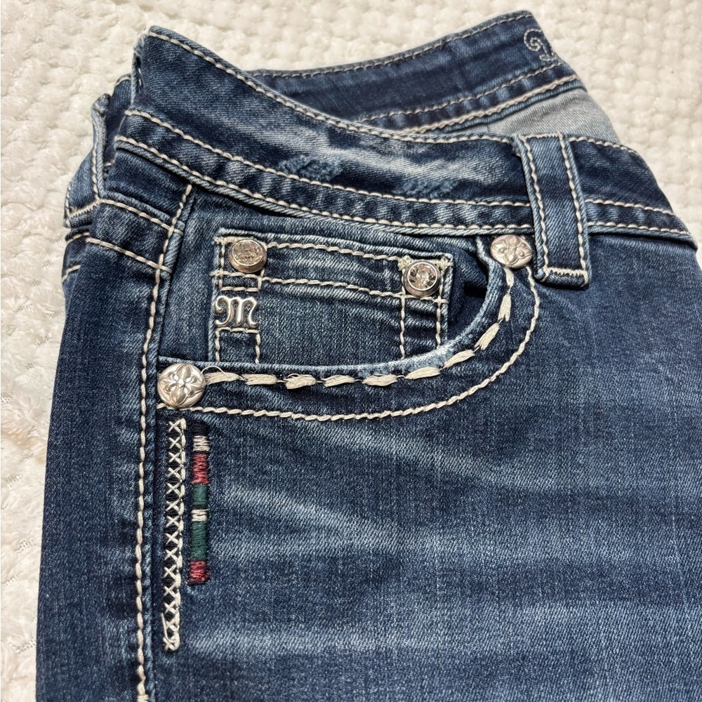 Miss Me Indigo Straight Leg Jeans - Picture 7 of 8